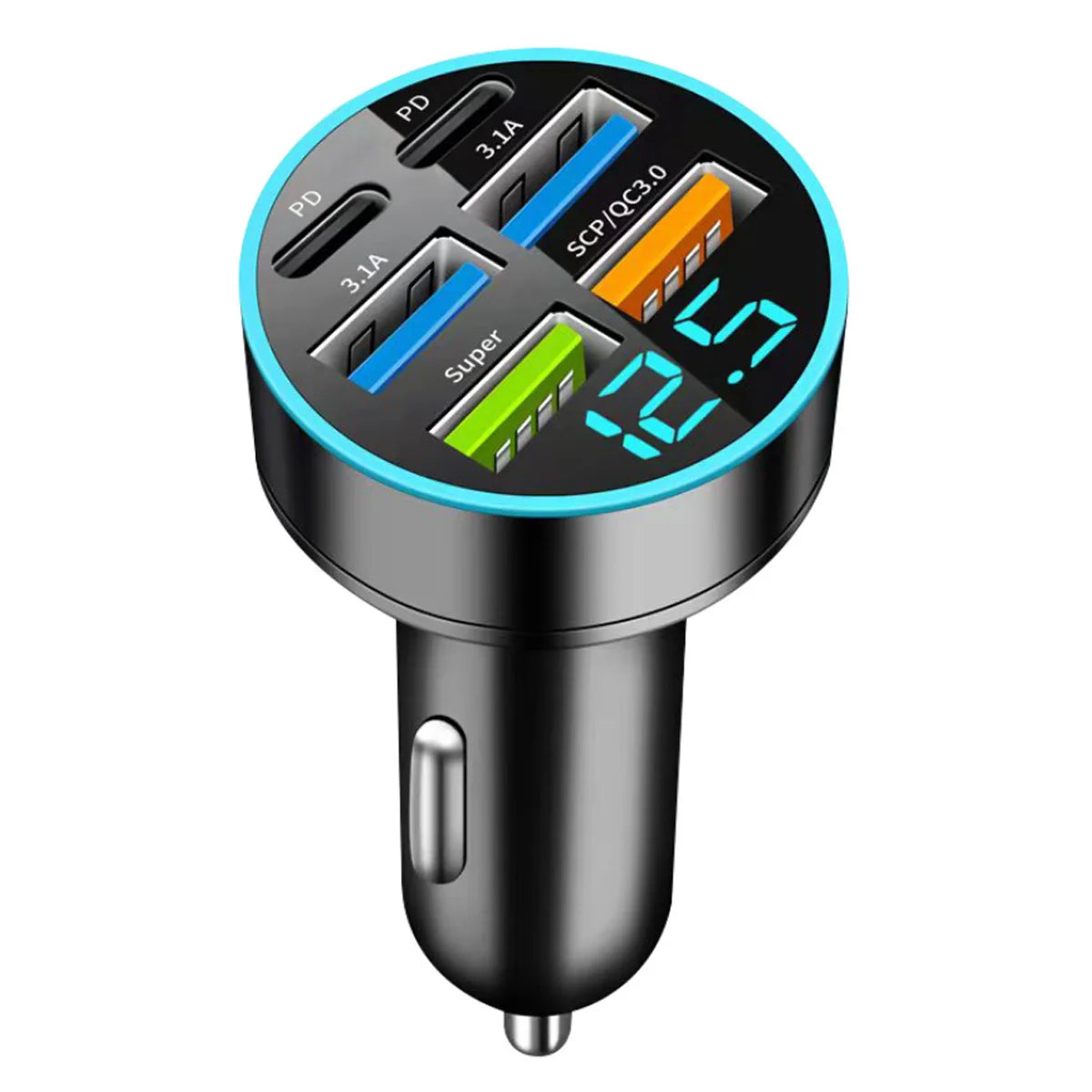 🚗⚡ Carregador Veicular 6 Portas USB Super Rápido com Display Digital ⚡🚗

Chega de briga por tomada no carro!
Com o Carregador Veicular 6 em 1, você carrega até 6 dispositivos ao mesmo tempo com super velocidade e