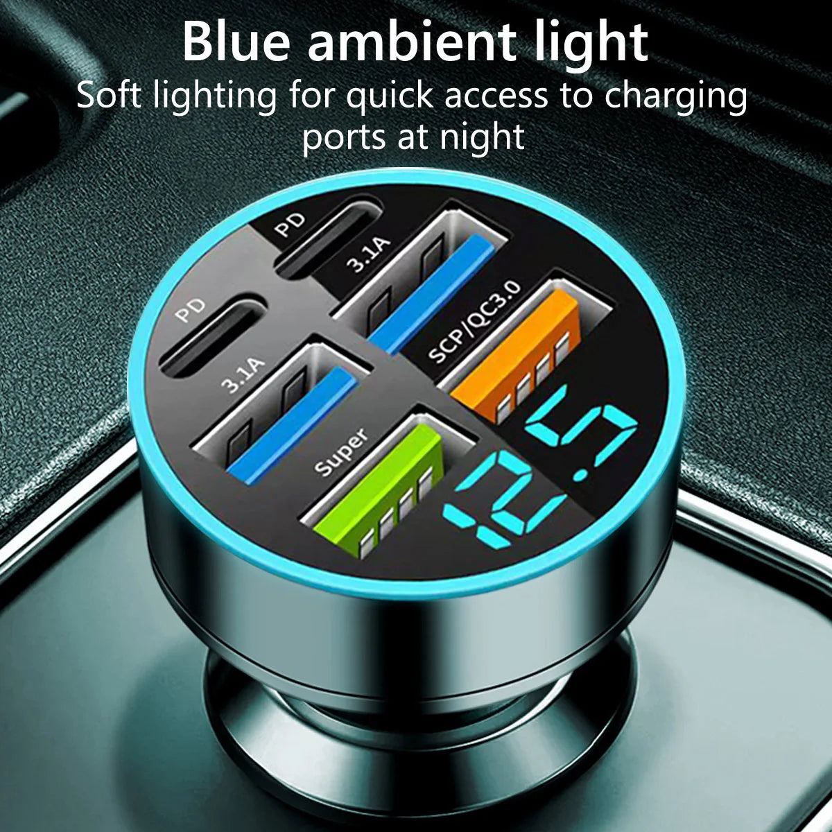 🚗⚡ Carregador Veicular 6 Portas USB Super Rápido com Display Digital ⚡🚗

Chega de briga por tomada no carro!
Com o Carregador Veicular 6 em 1, você carrega até 6 dispositivos ao mesmo tempo com super velocidade e